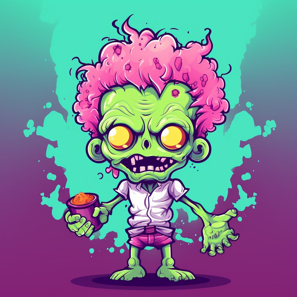 Pink zombie